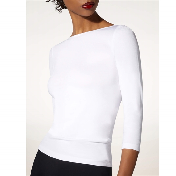Wolford Cordoba Top Long Sleeve, Hvid